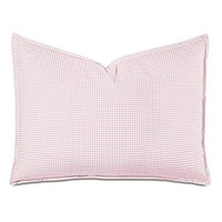 MALAYA GINGHAM STANDARD SHAM IN PETAL