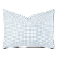 MALAYA GINGHAM STANDARD SHAM IN SKY