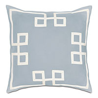 Resort Sky Fret Accent Pillow