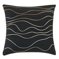 Banks Abstract Decorative Pillow In Black