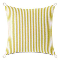 Villa Cord Knot Decorative Pillow in Lemon