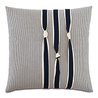 Harbor Knots Decorative Pillow in Navy