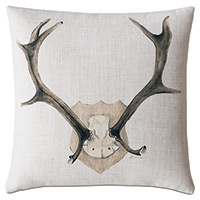 Lodge Handpainted Decorative Pillow