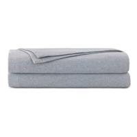 Brera Flannel Blanket In Gray