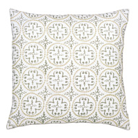 Lightcap Medallion Decorative Pillow In Oatmeal