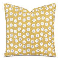 Ollie Embroidered Decorative Pillow In Sunshine