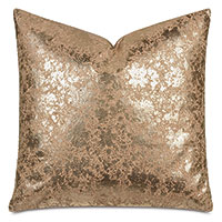 Sessile Metallic Decorative Pillow In Copper