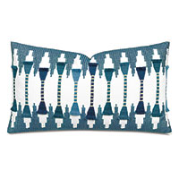 Amani Fil Coupe Decorative Pillow In Teal