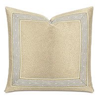 Dunaway Diamond Border Decorative Pillow in Fawn