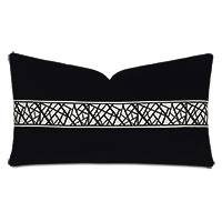 Xavier Graphic Border Decorative Pillow