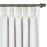 Breeze Linen Curtain Panel in White