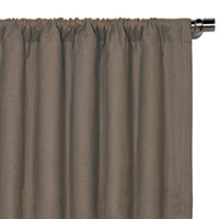 Breeze Linen Curtain Panel in Clay