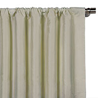 Edris Faux Silk Curtain Panel in Mist