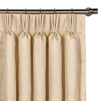 Meridian Woven Curtain Panel in Cream