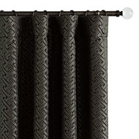 Roscoe Graphite Curtain Panel