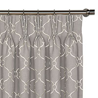 Theodore Silver Curtain Panel