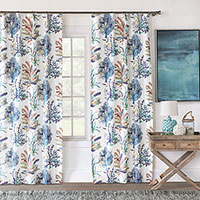 Castaway Coral Reef Curtain Panel