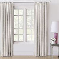 Naomi Rod Pocket Curtain Panel In Ivory