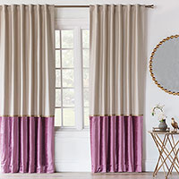 Valentina Color Block Curtain Panel