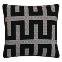 Dominique Embroidered Decorative Pillow