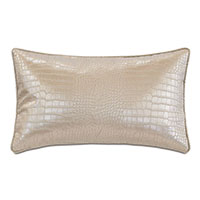 Valentina Faux Snakeskin Decorative Pillow