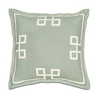 Resort Mint Fret Euro Sham