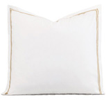 Enzo Satin Stitch Euro Sham in Antique