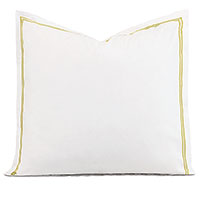 Enzo Satin Stitch Euro Sham in Daffodil