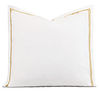 Enzo Satin Stitch Euro Sham in Gold