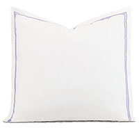 Enzo Satin Stitch Euro Sham In Heather