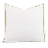 Enzo Satin Stitch Euro Sham in Lime