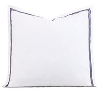 Enzo Satin Stitch Euro Sham in Navy