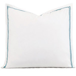 Enzo Satin Stitch Euro Sham in Ocean