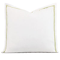 Enzo Satin Stitch Euro Sham In Pear