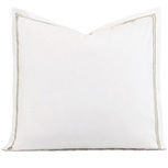 Enzo Satin Stitch Euro Sham in Sable