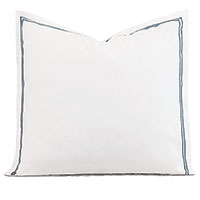 Enzo Satin Stitch Euro Sham In Slate