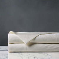 Roma Sateen Flat Sheet in Ivory