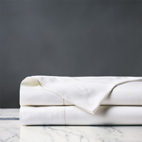 Roma Sateen Flat Sheet in White