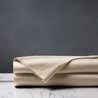 Deluca Sateen Flat Sheet in Almond