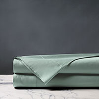 Deluca Sateen Flat Sheet in Sea