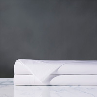 Vail Percale Flat Sheet In White