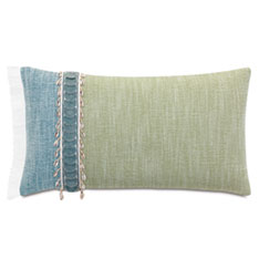 GRENADA BORDER TRIM APPLIQUE DECORATIVE PILLOW