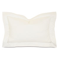 Roma Sateen King Sham in Ivory