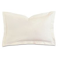 Gianna Hemstitch King Sham in Ivory