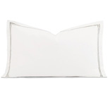 Enzo Satin Stitch King Sham in Dove