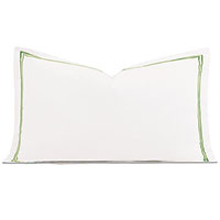 Enzo Satin Stitch King Sham In Emerald