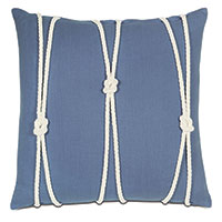 Maritime Knot Accent Pillow In Blue