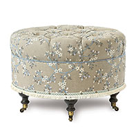 Amberlynn Embroidered Ottoman