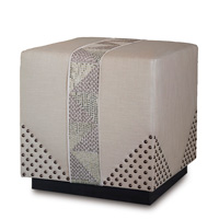 Teryn Sequined Ottoman