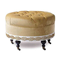 Marceau Metallic Border Ottoman